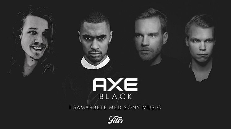 Malcolm B, Andreas Moe och Cape Lion i samarbete för nya doften AXE BLACK
