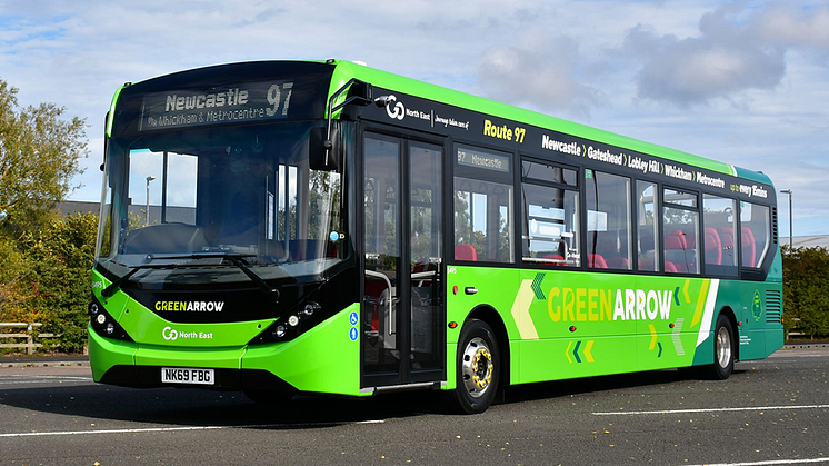 Out with the old and in with the new as Go North East invests £1.8 million in state of the art environmentally friendly buses for its Green Arrow services