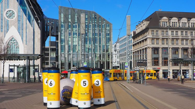 Kegel mit TRAM-EM-Logo