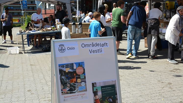 Sommerfest 2022 Vestli torg - områdeløft