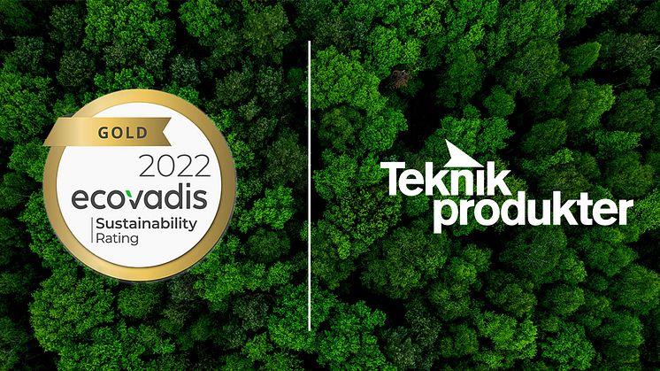 Teknikprodukter belönas med guldmedalj i EcoVadis