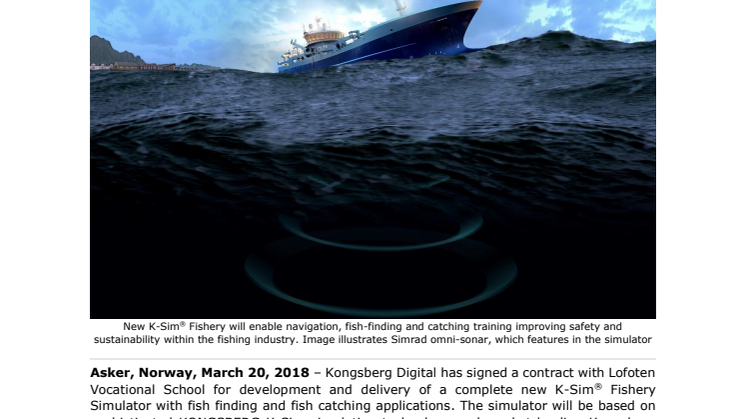 Kongsberg Digital: New KONGSBERG Simulator Meets Training Demand for Sustainable Fisheries