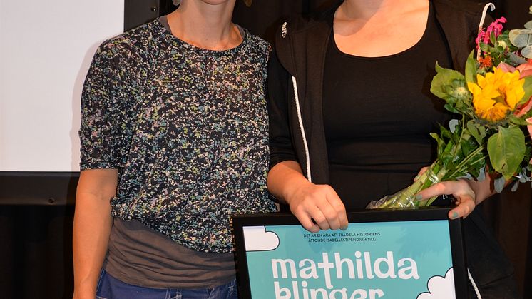 Mottagare av Isabellestipendiet, plåtslagaren Mathilda Klinger Danielsson