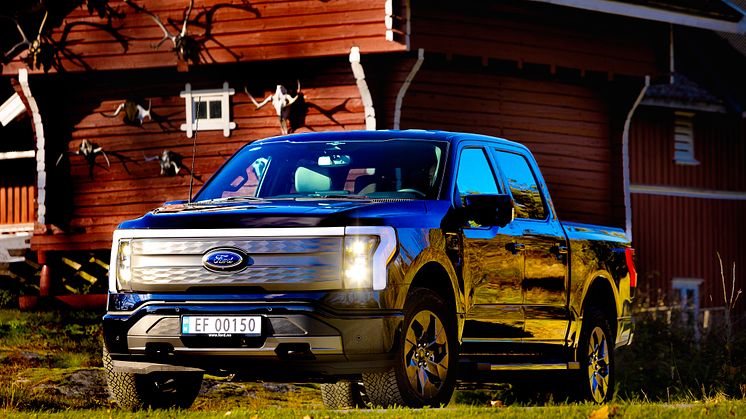 Nå er Fords første F-150 Lightning på norske skilter