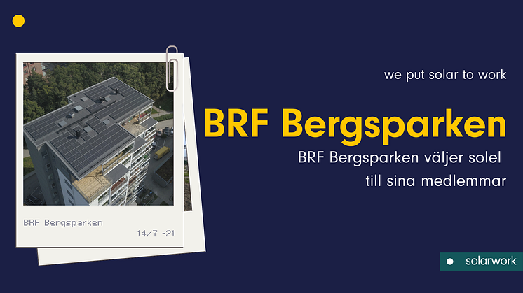 Solel till BRF Bergsparken