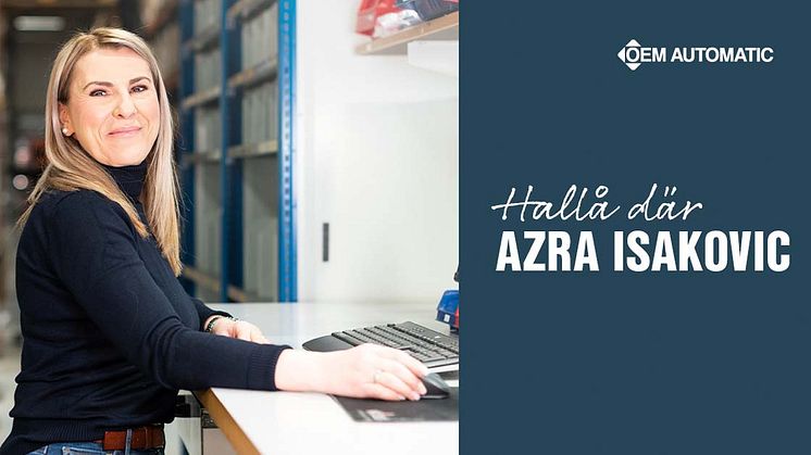 Azra Isakovic jobbar som arbetsledare för inleverans på vårt logistikcenter Höganloft i Tranås.