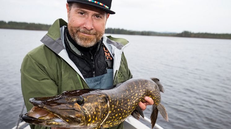 Claes är en vass gäddfiskare. Foto: Jonas Nordigårds 