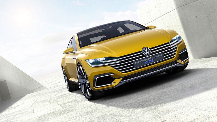 Skønhed, sport og sparsommelighed i ét: Volkswagen Sport Coupé Concept GTE