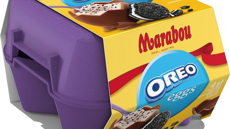 Påsknyhet! Chokladägg i smarrig Marabou och Oreo kombination.