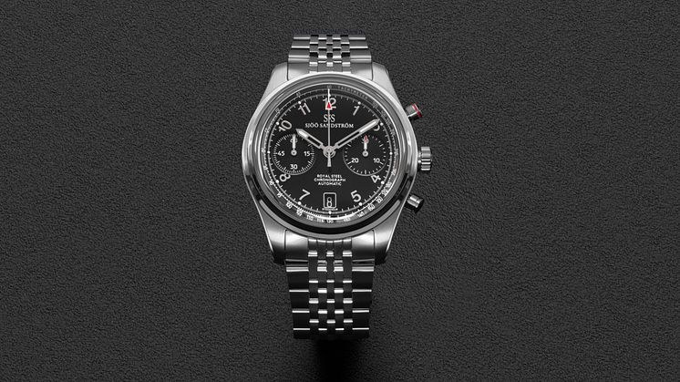Royal Steel Chronograph 40mm Black - Sjöö Sandström.jpg