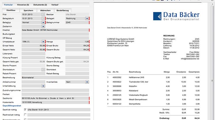 Diersch & Schröder Unternehmensgruppe setzt auf Rechnungsworkflow von LORENZ