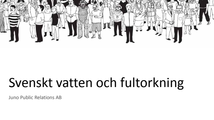 Undersökning om fultorkning, Svenskt Vatten, 2017 