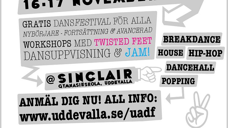 Fullbokad dansfestival i helgen på Uddevalla gymnasieskola Sinclair