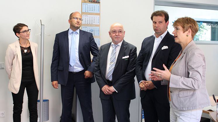 Brandenburgs Wissenschaftsministerin Dr. Martina Münch am 6. Juli 2016 zu Arbeitsbesuch an der Technischen Hochschule Wildau