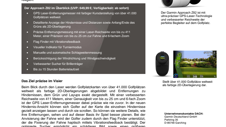 PM Garmin Approach Z82
