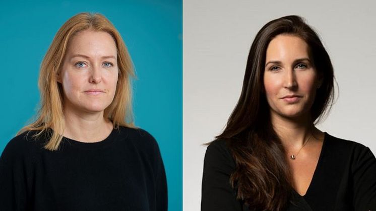 Kajsa Hessel, ordförande Byggcheferna och Natali Phalén, generalsekreterare Institutet Mot Mutor