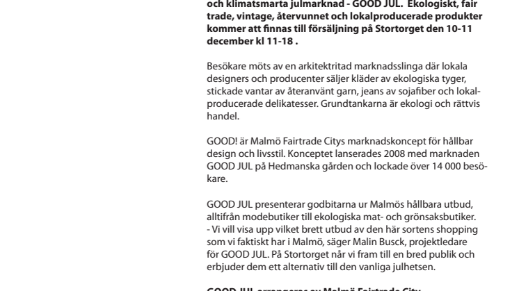 Nu blir det Good Jul igen!
