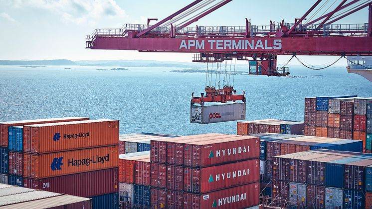 Under pandemin styrde många företag om sina godsvolymer till APM Terminals i Göteborg, en trend som bara accelererar. 