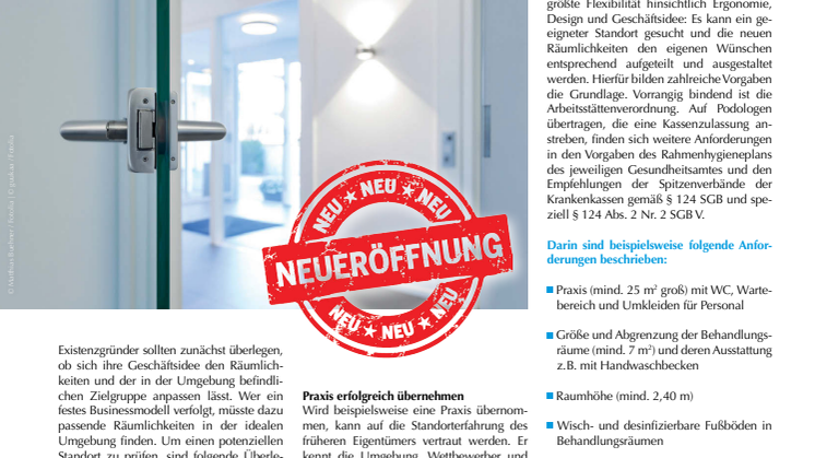 Start in die Selbstständigkeit: Standort, Räume und Ausstattung