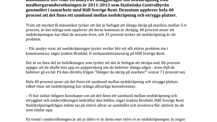 Nedskräpning ökat problem i kommunerna