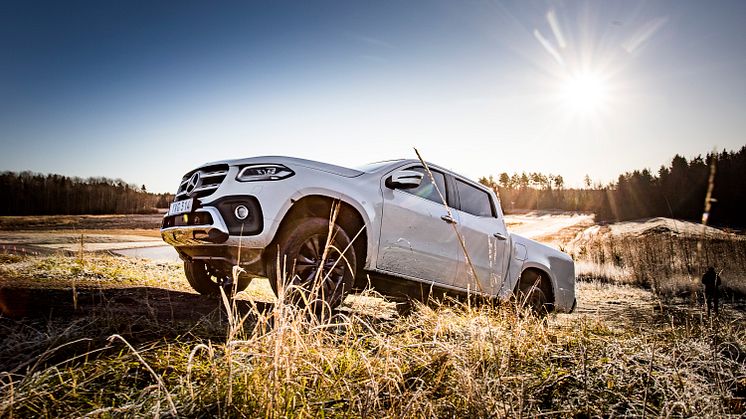 Mercedes-Benz X-Klass på svensk mark