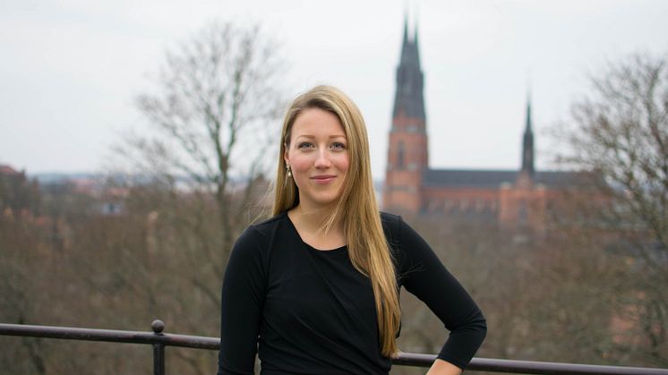 Vanja Eriksson får stipendiet Årets Uppsalastudent 2014