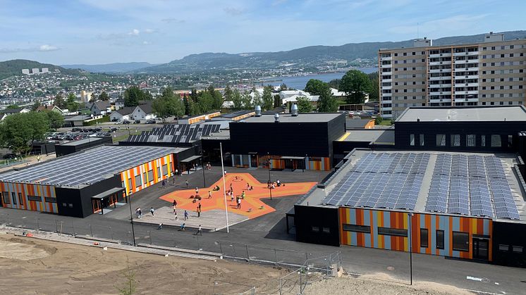 GeoTermos i Drammen kommune lagrer sommervarme til vinterbruk. Nå er prosjektet nominert til Byggenæringens Innovasjonspris 2021