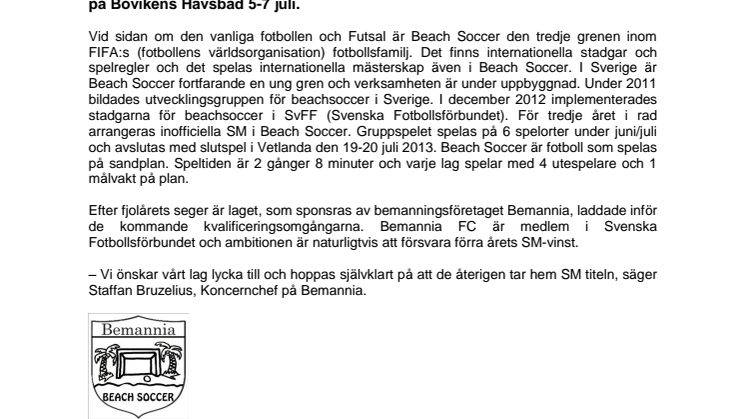 Bemannia FC försvarar SM-guldet  