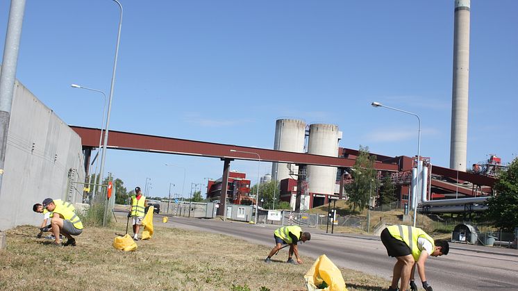 Städa Sverige Söderenergi Igelstaverket flera plockar