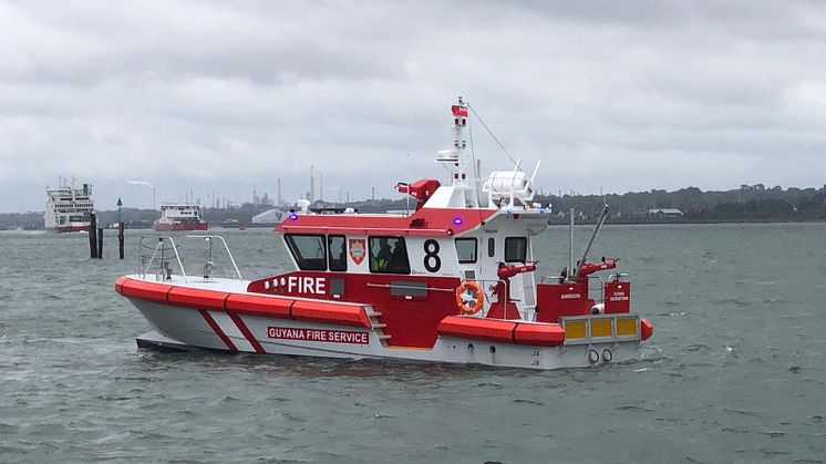 Image - Fischer Panda UK - AMC's latest high-performance fire-fighting vessel, named Barracuda