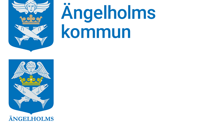 Jämförelse: Reviderad logotyp, överst. Nuvarande logotyp, nederst.
