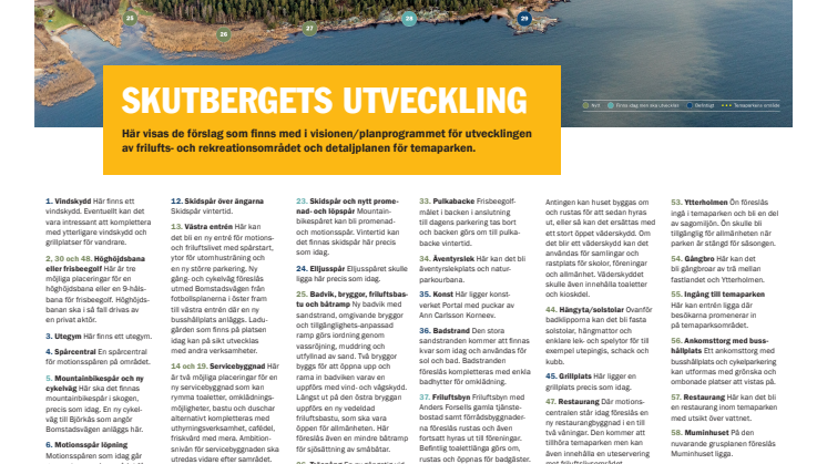 Översiktskarta med informationspunkter och text