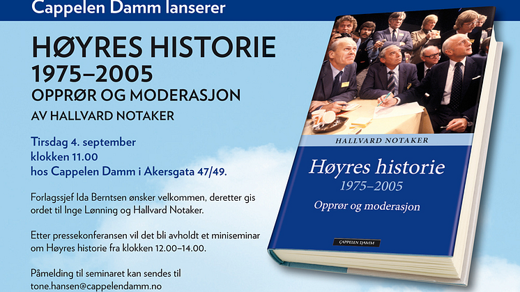 Pressekonferanse: Høyres historie 