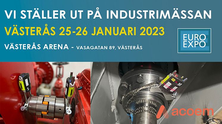 Vi ställer ut på Industrimässan, Västerås 25-26 januari 2023