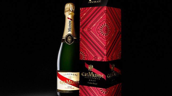 ​Streetwearmärket New Black designar förpackning åt klassiska champagnehuset Maison Mumm