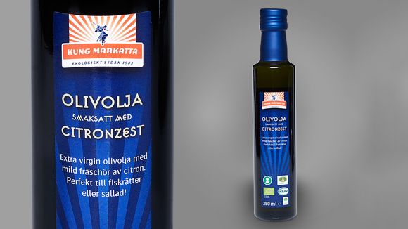 Kung Markatta breddar sitt sortiment av oljor genom en KRAV- och Ä-märkt Olivolja smaksatt med Citronzest