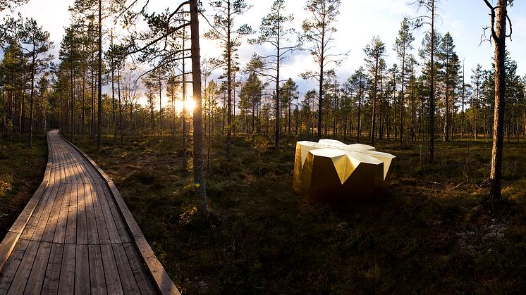 Unique wooden architecture at Stockholm Furniture & Light Fair