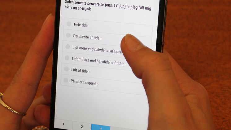 Stress-app'en Howdy stiller nogle simple spørgsmål til brugerne 