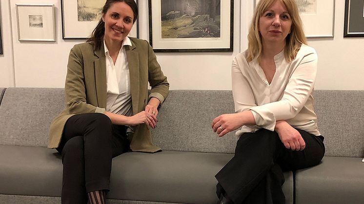 Anna Boström och Erika Mattsson, Sparbanken Nord, vill sätta kunden och platsen i fokus med det nya konceptet.