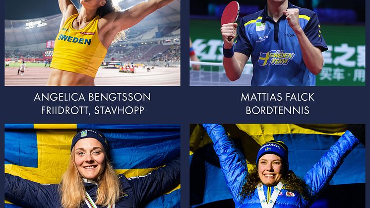 Nominerade Årets Prestation Idrottsgalan 2020  Foto: Bildbyrån