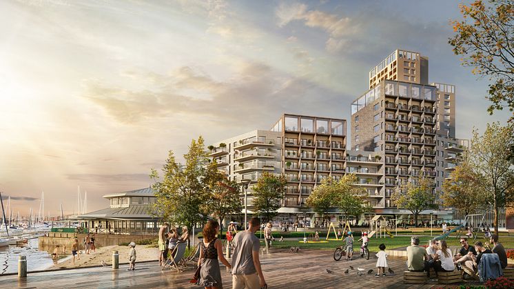 Med det nya kvarteret får Stenungsund centrum en ny silhuett och en tydlig entré till Stenungsund centrum.