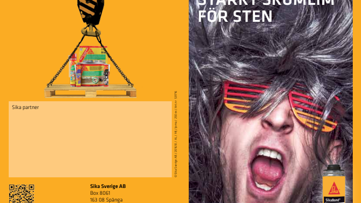 SikaBond Rock – starkt skumlim för sten