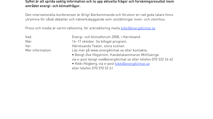 Kristin Kaspersen leder Energi- och klimatforum i Härnösand