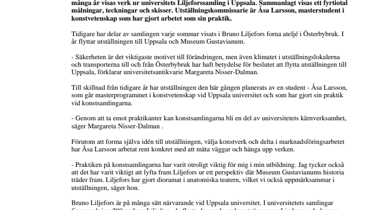 Bruno Liljefors verk visas på Museum Gustavianum