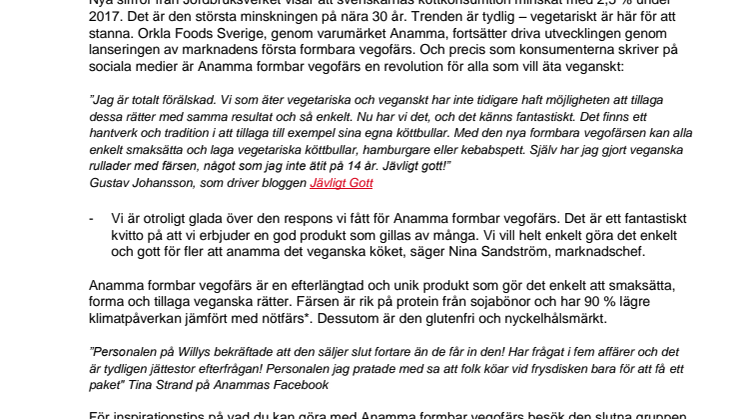 Anamma Formbar vegofärs skapar revolution i frysdisken