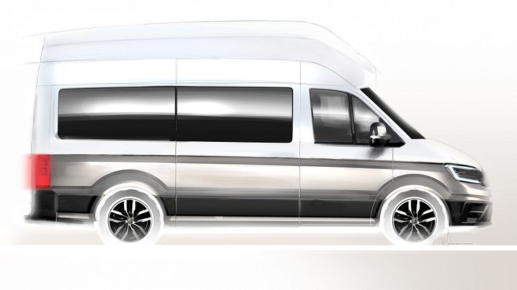 Til august præsenterer Volkswagen Erhvervsbiler en ny campingbus baseret på Crafter