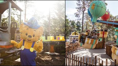 Alla attraktionerna i Bamses Värld öppnar igen den 1 juni