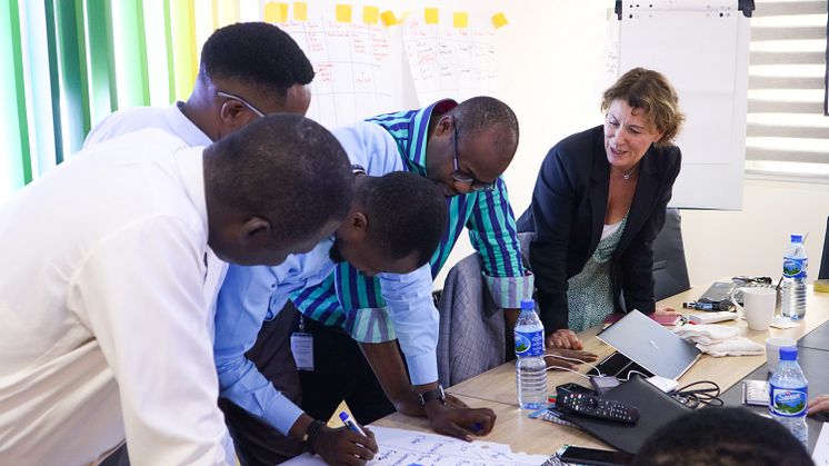 Gunilla workshopping it with CAP team in Lagos, Nigeria