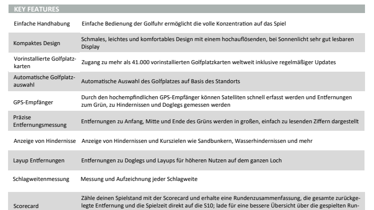 Datenblatt Garmin Approach S10