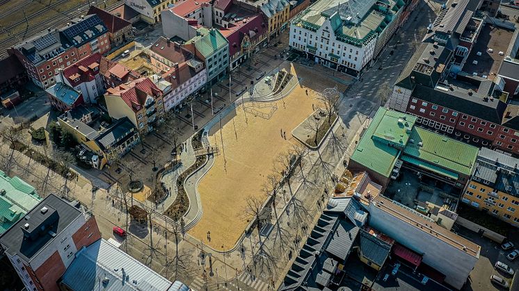 Stora torg i Eslöv nominerat till årets landsskapsarkitekturpris